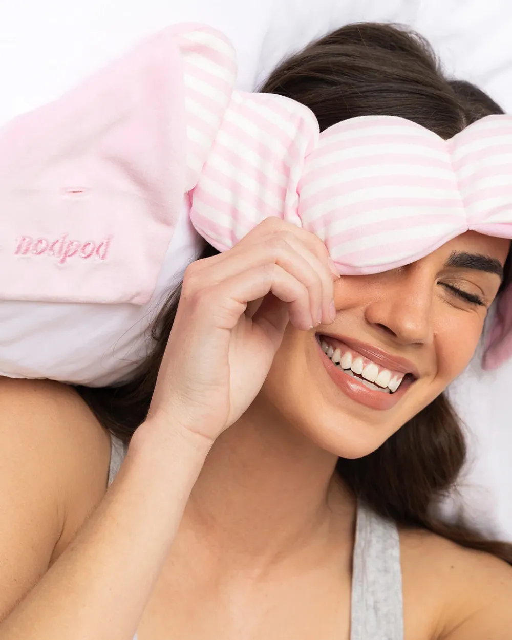 Nodpod Weighted Sleep Mask - Pink Cabana^ Self-Care