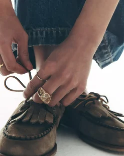 Free People We The Free Benny Boat Shoe - Grey Taupe Suede^ Shoes
