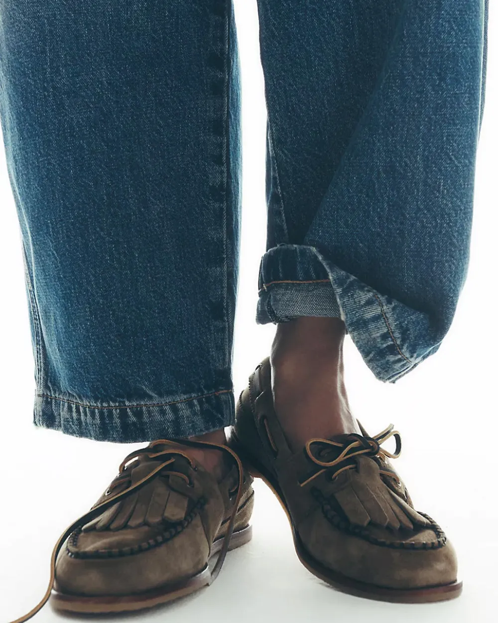 Free People We The Free Benny Boat Shoe - Grey Taupe Suede^ Shoes