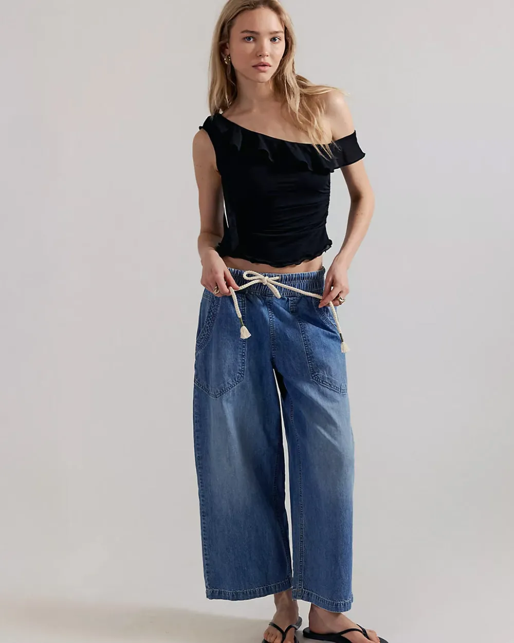 Free People We The Free Easy Peasy Pull-On Jeans - No Problem^ Bottoms