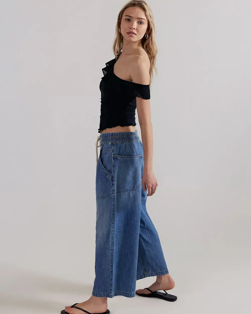 Free People We The Free Easy Peasy Pull-On Jeans - No Problem^ Bottoms