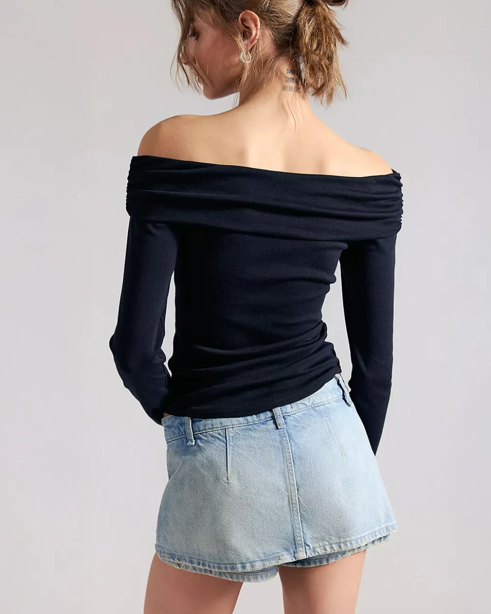 Free People We The Free Gallivanting Peekaboo Skort - Aegean^ Bottoms