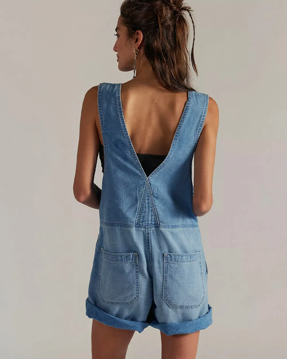 Free People We The Free Jude Shortalls - Light Indigo^ Dresses + Jumpsuits