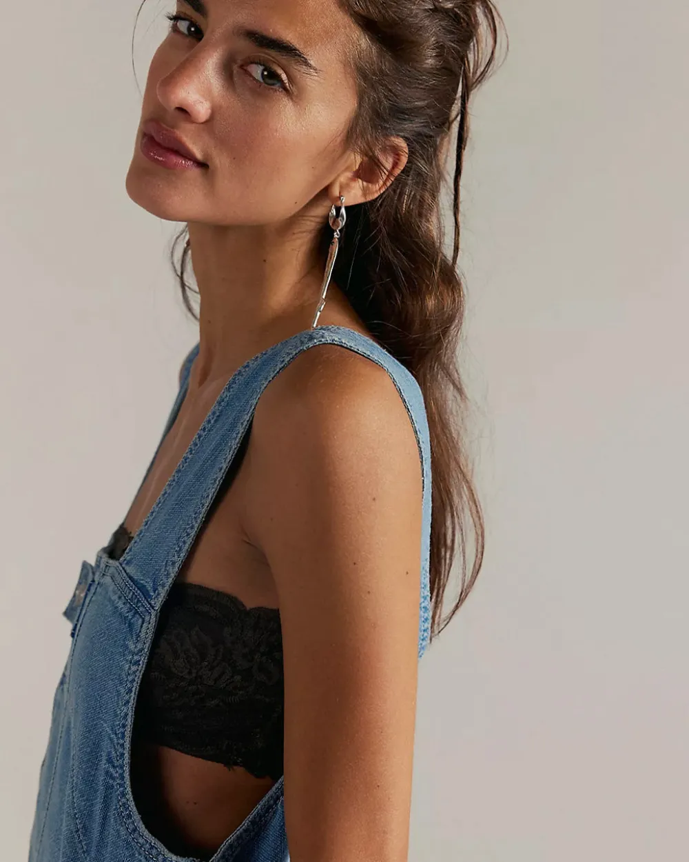 Free People We The Free Jude Shortalls - Light Indigo^ Dresses + Jumpsuits