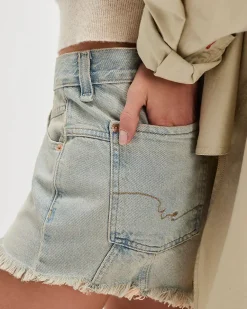 Free People We The Free Now Or Never Denim Shorts - Well Worn^ Bottoms