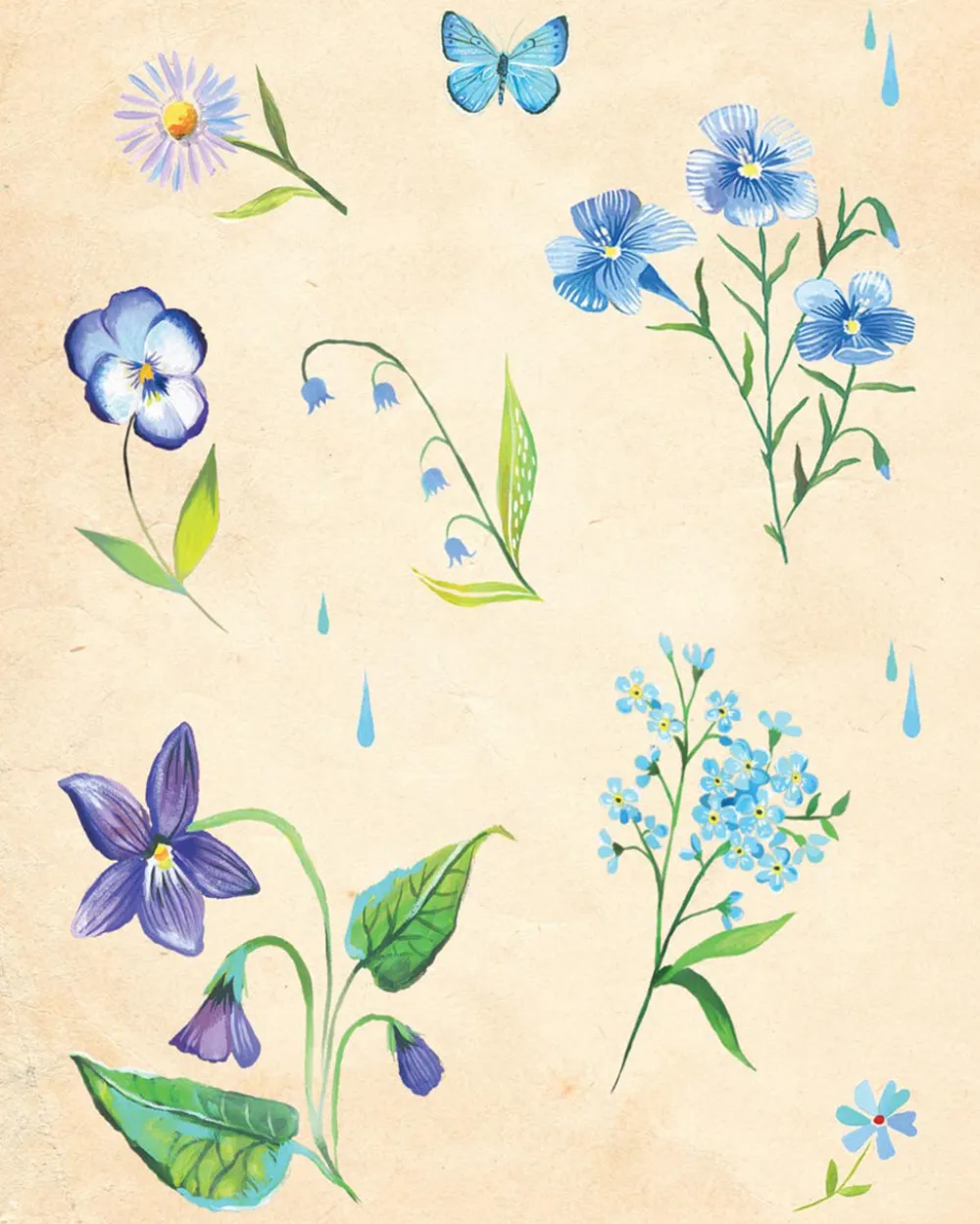Katie Daisy Wildflower Picnic Sticker Book^ Stickers + Tape