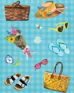 Katie Daisy Wildflower Picnic Sticker Book^ Stickers + Tape