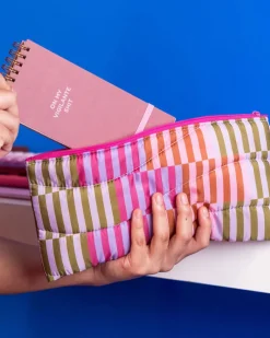 Talking Out of Turn Willow Stripe Puffy All The Things^ Travel Accessories
