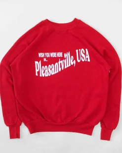 ban.do x Best Regards Wish You Were Here In Pleasantville Sweatshirt - Red^ Tees + Sweatshirts