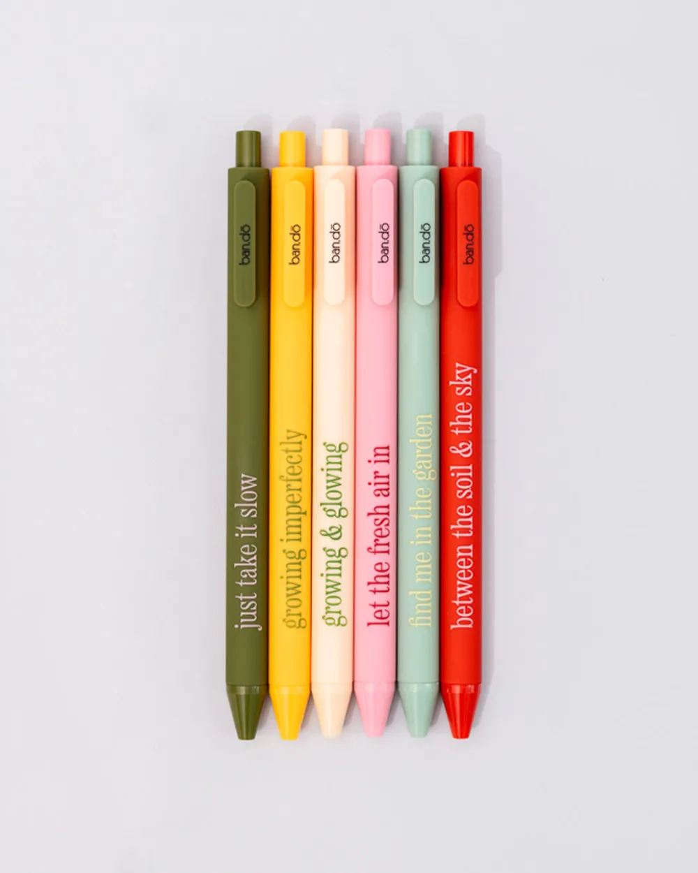 ban.do Write On Gel Pen Set - Garden Sayings^ Writing Supplies