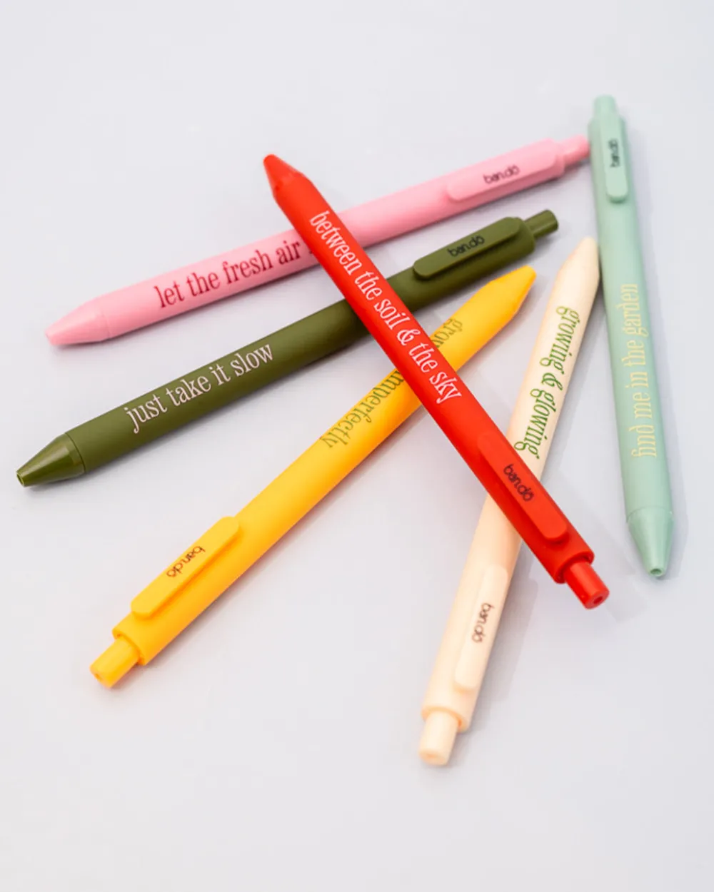 ban.do Write On Gel Pen Set - Garden Sayings^ Writing Supplies